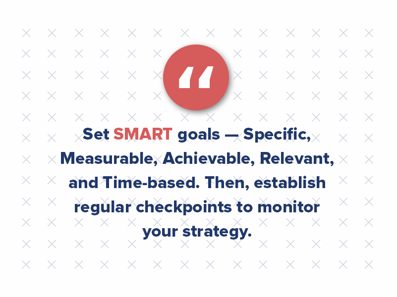 Set SMART goals upfront — Specific, Measurable, Achievable, Relevant, and Time-based. Then, establish regular checkpoints to see how your strategy is doing. Tools like HubSpot, Google Analytics, and Klipfolio are great tools for measuring the success of your inbound marketing campaign.