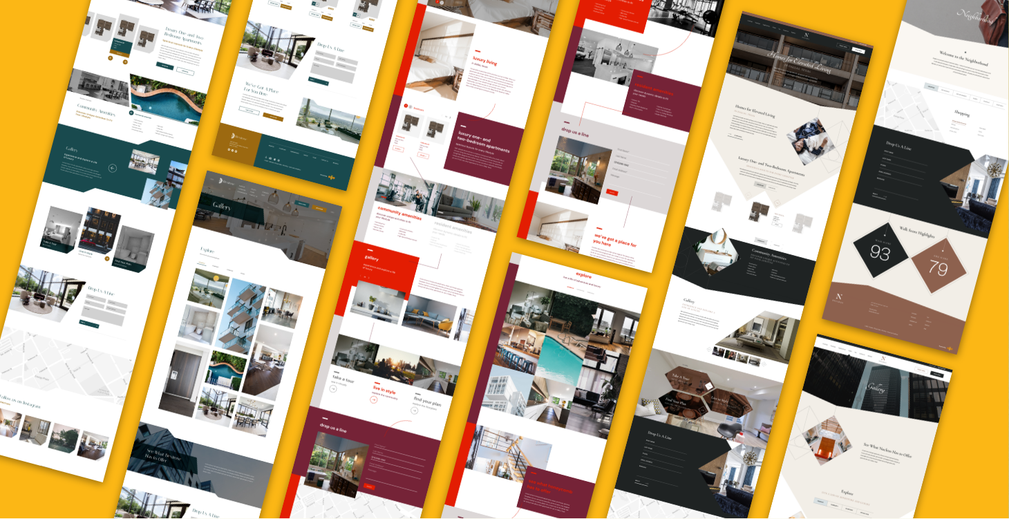 A mock-up image to showcase the Swifty multifamily branding that our multifamily marketing agency designed and executed for the client.