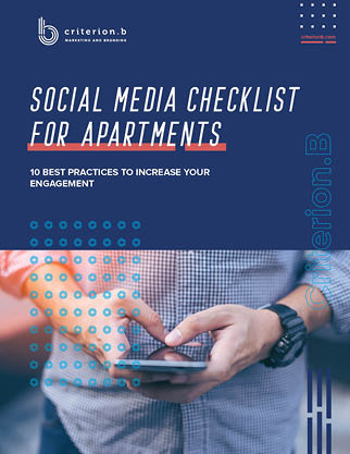 Grow your online presence and enhance your multifamily marketing strategy with this free social media for apartments checklist.
