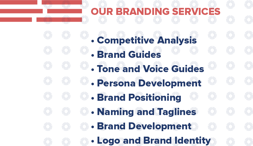Here is a quick snapshot of the multifamily branding services we offer: Competitive Analysis Mood Boards Brand Guides Tone and Voice Guides Persona Development Positioning Statements Taglines Naming Multifamily Logos and Icons Brand Development