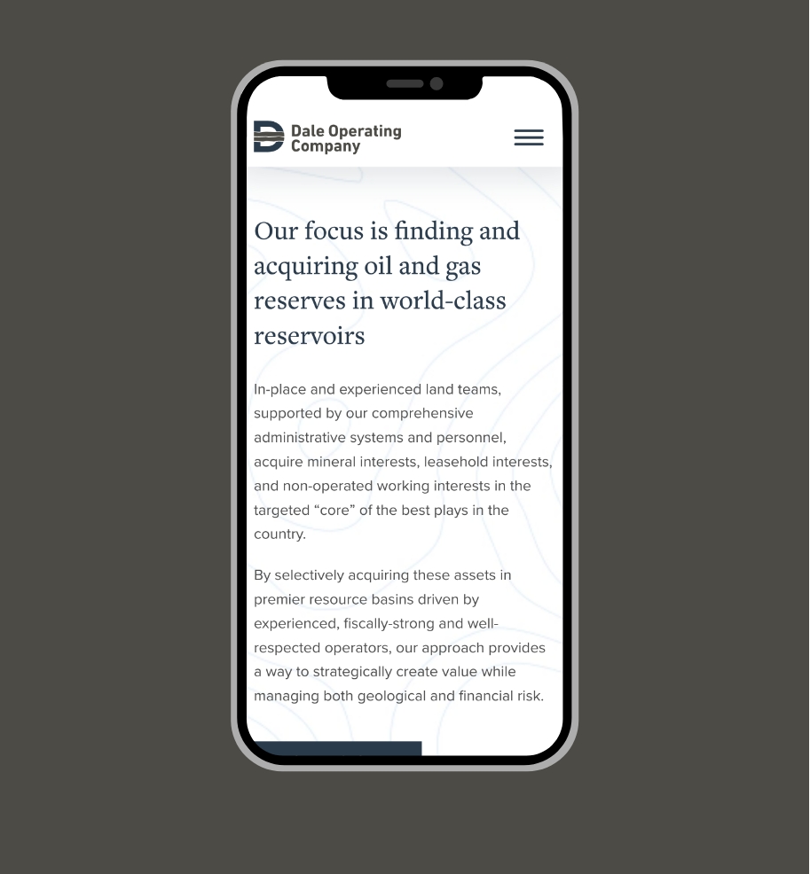 Dale Operating iPhone Mockup