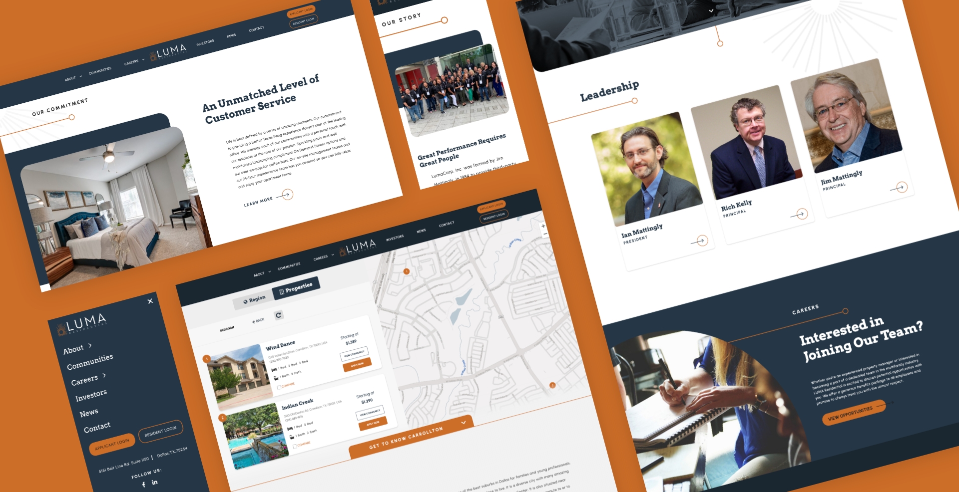 Luma Residential Top View Webpages